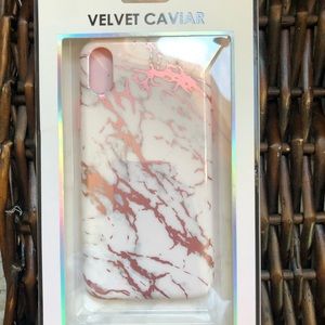 Velvet Caviar Pink Marble iPhone X Phone Case